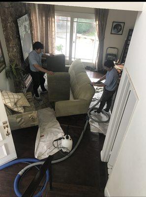 Upholstery cleaning