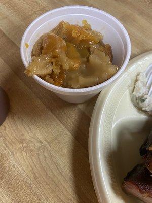 Peach cobbler