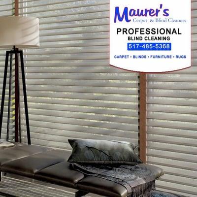 Professional blind cleaning Lansing, MI by Maurer's Carpet & Blind Cleaners. Call us for professional blind cleaning: 517-485...