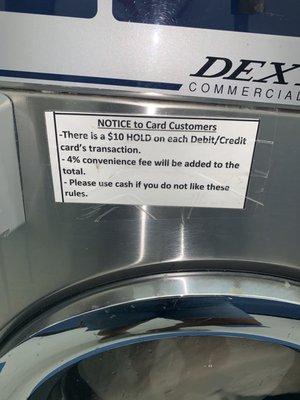 They place a hold on your card! Use cash if you can!