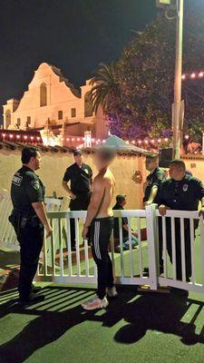 Over the weekend, someone tried to sneak into the beer garden. No other incidents, really.