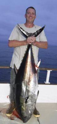 108 lb bluefin tuna (gilled and gutted weight)