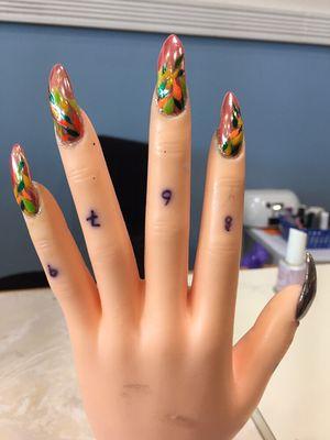 Fall nails design