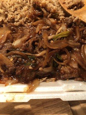 Mongolian Beef Lunch $6.99