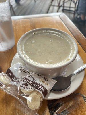 New England clam chowder