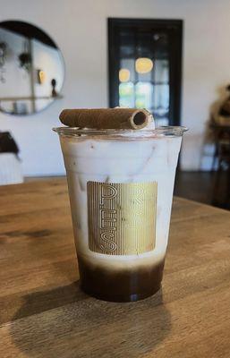 iced pumpkin pie latte