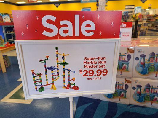 Marble Run $29.99 on 10/4/23. Discounted $10.