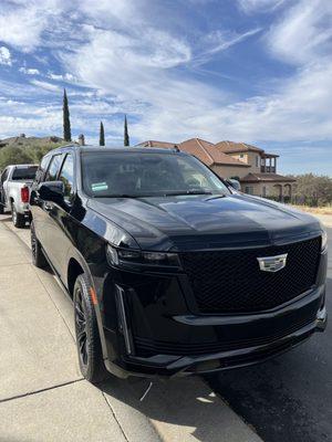 Platinum Interior and Exterior Detail on this 2024 Cadillac Escalade