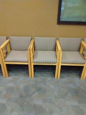 The chairs they expect pregnant women to sit in....