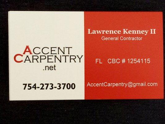 License and insured General Contractor in Florida