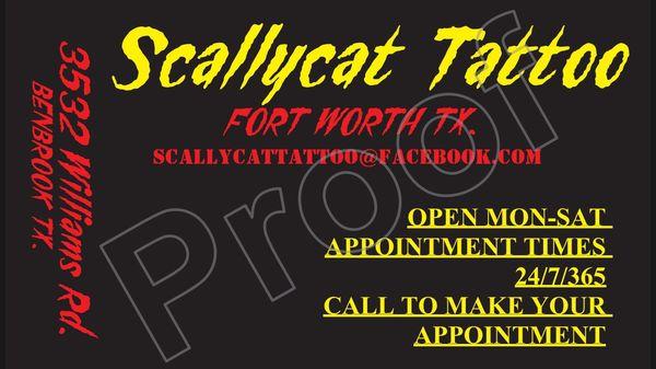 Scallycat Tattoo Shop