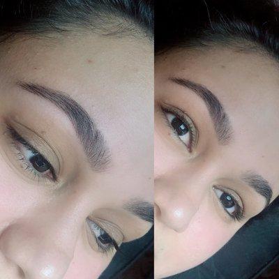 Eyebrow threading * brow tint