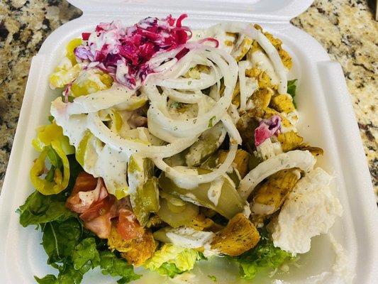 Chicken Shawarma Salad