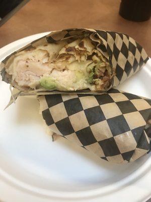 Chicken, Bacon, Avocado Crepe. Delicious!