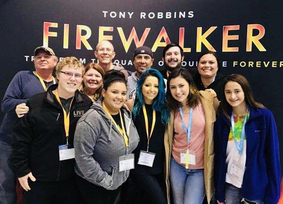 Team Building, Tony Robbins Walk on Fire