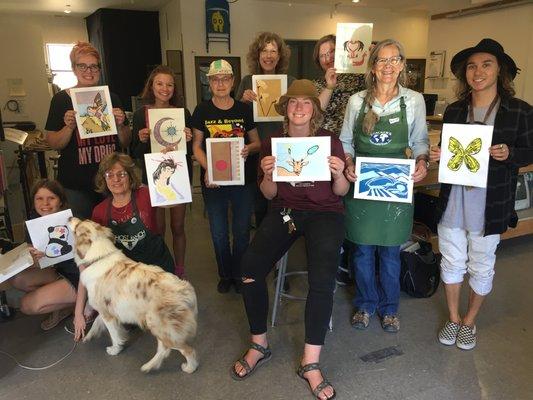 Mary Brodbeck's Woodblock Printmaking Workshop