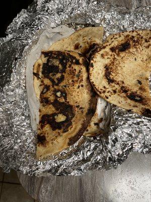 Burned Naan