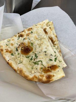 Garlic cilantro naan