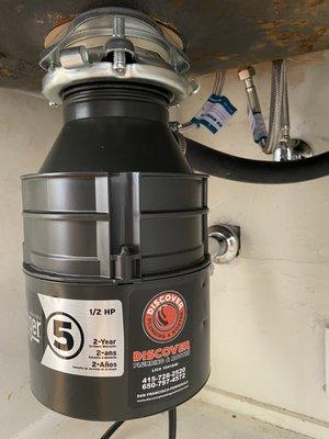 New Garbage disposal Installation