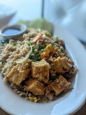 Tofu Fried Rice! Now that's a portion!