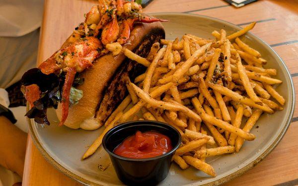 Hot lobster roll