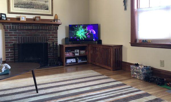 Custom tv stand / bookcase / radiator cover