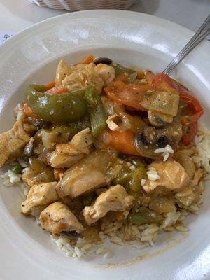 Sweet and Sour Chicken over Rice