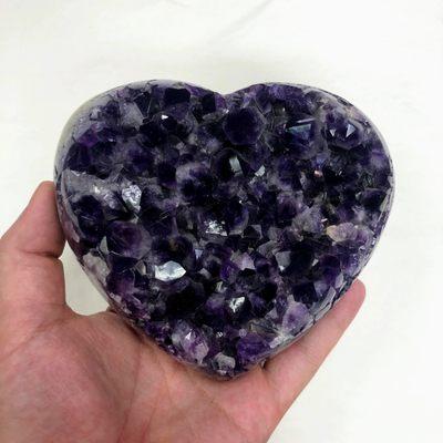 Amethyst heart cluster