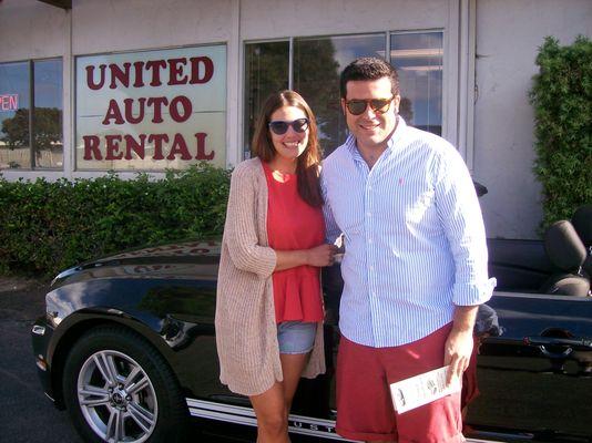 Happy United Auto Rental customers