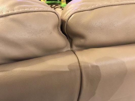 So called leather sectional peeling