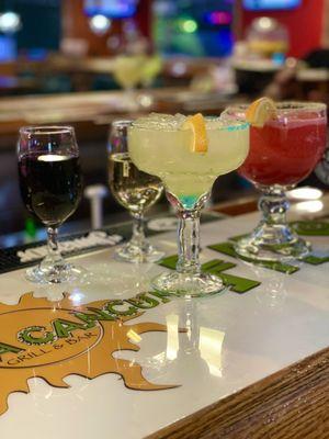 Wines and margaritas