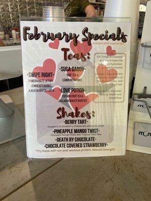 February specials