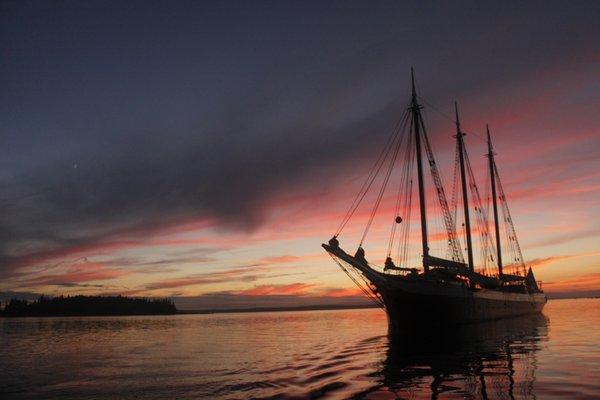 There are Maine sunsets, and then there are Maine sunsets, on the water - wow.