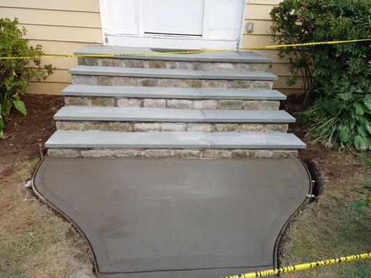 front step and walkway repairs