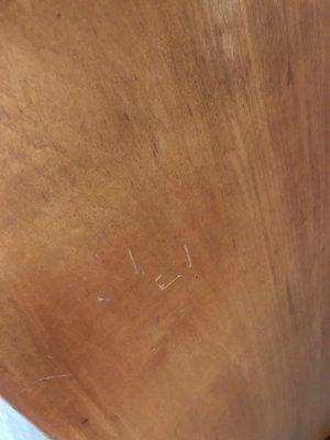 Scratched dresser