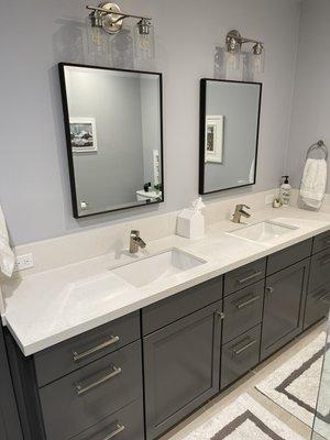 Master bath vanity