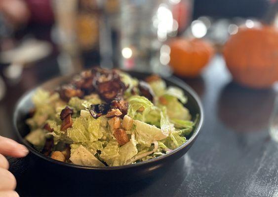 Smoked Caesar salad