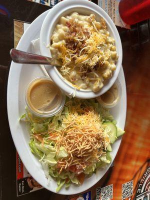 Loaded potato Soup and salad