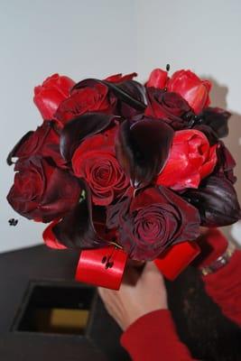 Prom bouquets are a specialty. Imagine this for a black dress!