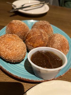 fried biscuits with apple butter