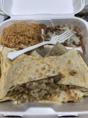 Quesadillas.