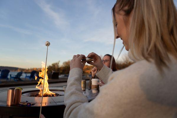 S'mores lake side.