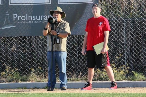 IJ staffers Alan Dep and Ian Ross cover high school football for the Marin IJ