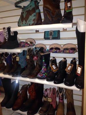 Cute boots and purses!