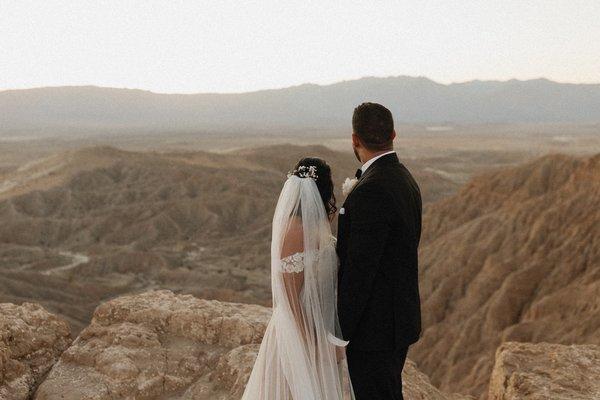 My romantic desert wedding dress from Freedom Brides