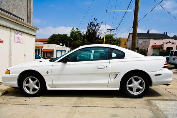 1995 Mustang w/218k miles on the clock.  Fun & Reliable.