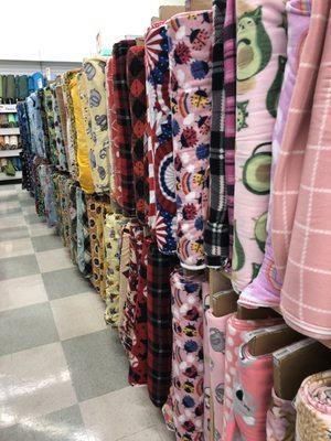 Fleece fabrics 50% off today