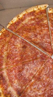 Plain cheese pizza