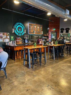 Main area, decorated with some St.Patrick's day things!