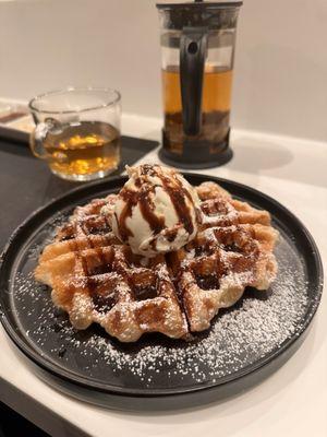 This waffle is to die for. Will come back just for this.  part of the omakase.